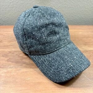 prAna Kolby Ball Cap Unisex Gray Wool Blend Adjustable Hat, One Size